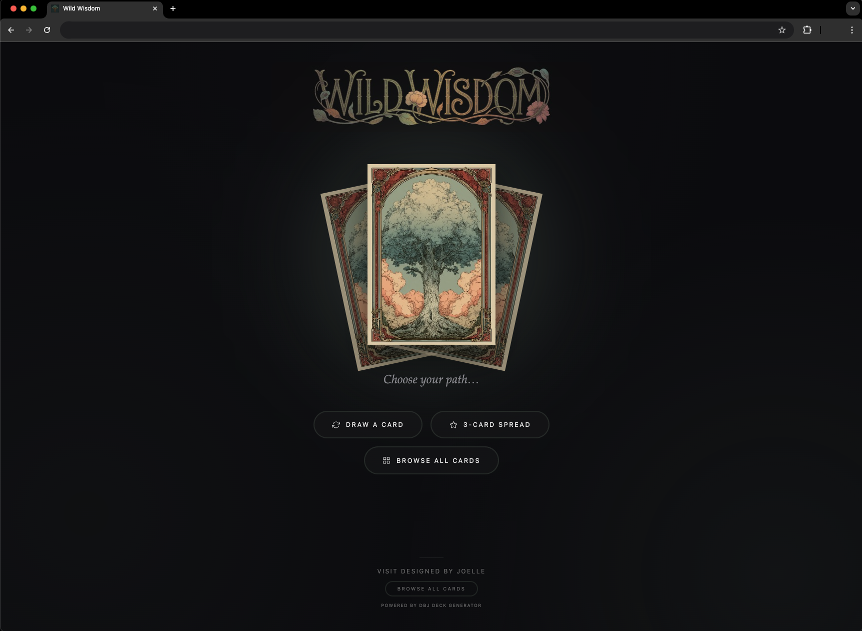 DbJ Deck Generator — deck app home screen
